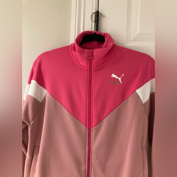 Puma Pink Track Jacket Size Small. Pre-owned - Picture 3 of 7